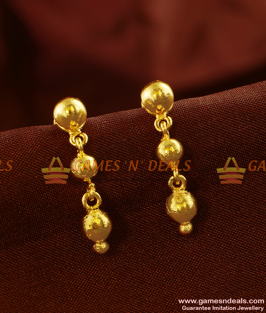 Gold ear clearance drops design